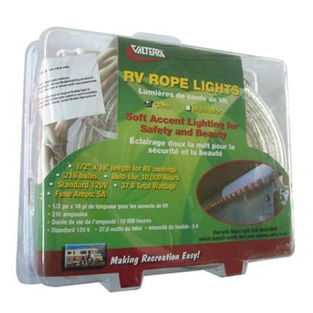 Bookazine A300650 Clear Bulbs Rope Light, 18 Ft. TI353137